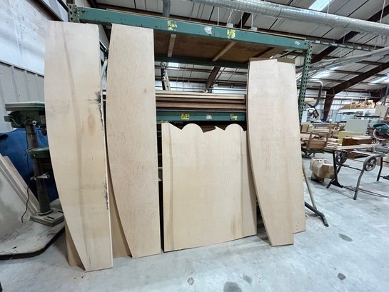 32 Linear Feet Of Finished Birch 1 1/2 Inch Plywood