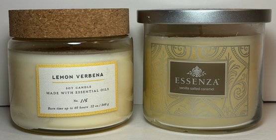 BRAND NEW Lemon Verbena & Vanilla Salted Caramel Candles