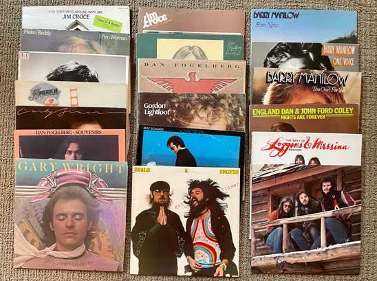 Nineteen 1970s Vinyl Records Including Dan Fogelberg, America & Gordon Lightfoot