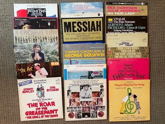 Seventeen Vinyl Records Including Broadway Musicals & Movie Soundtracks