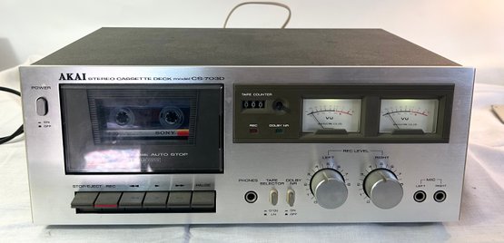 Akai Stereo Cassette Deck Model CS-703D