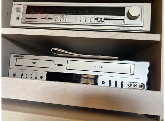 Vintage Stereo Equipment Tuner/VHS/DVD