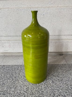 Vintage Z Galleries Spun Bamboo Bottle Form Vase