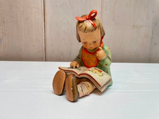 Vintage Goebel Hummel - Bookworm / Girl Reading A Book #8