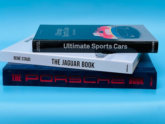 Collectable Trio Of Luxury Car Reference Books - Porsche, Jaguar, Vintage Sports Cars