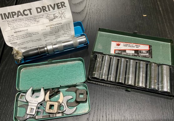 Socket Set, Impact Driver & Wrench Ends