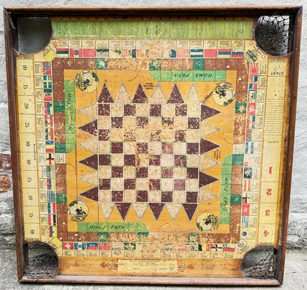 Vintage Agricultural Board Game, Ready To Hang