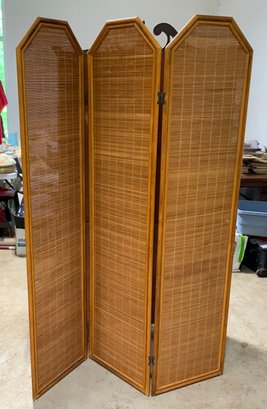 Bamboo 3 Paneled Room Divider