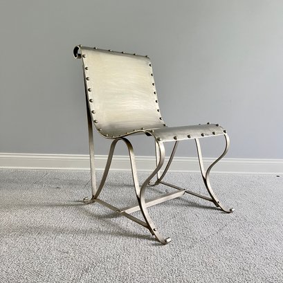 A Nickel Sling Chair - Retail $820