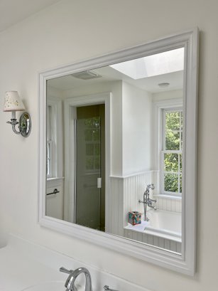 A Wood Framed Mirror - Bath 2B