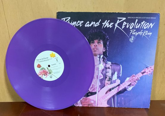 Vintage PURPLE Prince & The Revolution ~ Purple Rain ~ 2-Cut Maxi Single