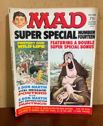 Vintage Mad Magazine ~ Super Special Number Fourteen With Posters ~