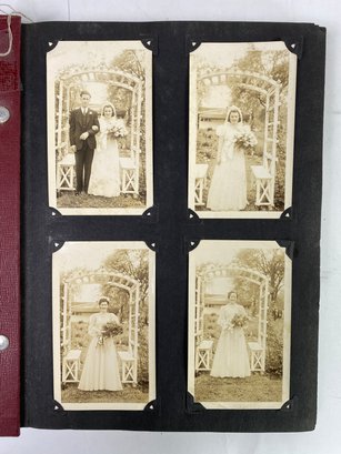 Antique Photo Album Of American Family's Life