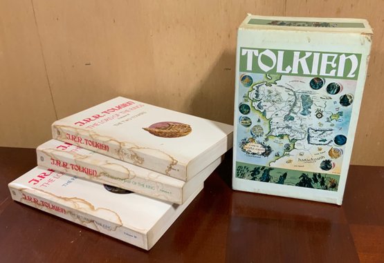 1974 THE LORD OF THE RINGS TRILOGY J.R.R. Tolkien ~ Ballantine 3 Volume Box Set ~