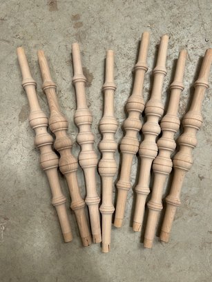 Group Of 8 NEW Maple Chair Turnings Lot # 3