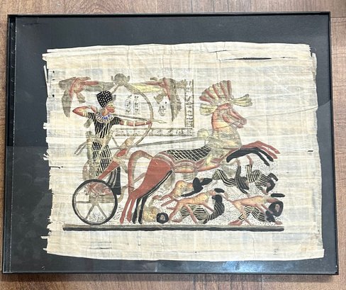 Tutankhamun At War Papyrus - Vintage Egyptian Art