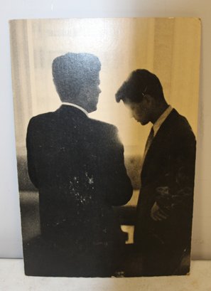 Jacques Lowe Print On Board JFK And Bobby Kennedy
