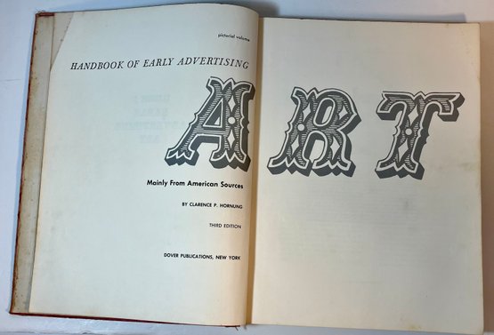 1947 Handbook Of Early Advertising Art