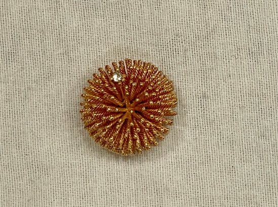 Vintage Mid Century Sea Urchin Spiky Brooch