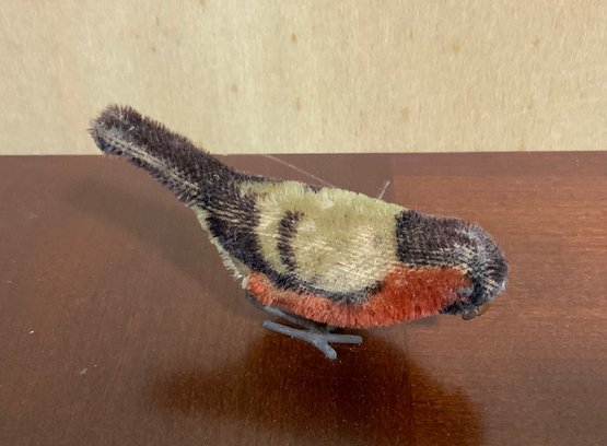 Antique 1920s Schuco Wind-up Pick Pick Peck Mohair Bird ~ No Key ~