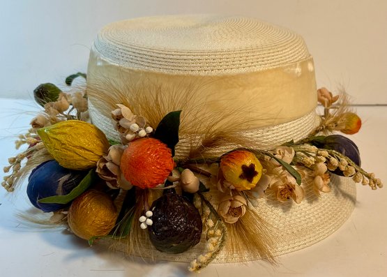 Vintage Casual Straw Floral Hat