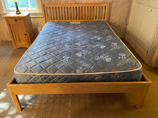 Oak Platform Slat Double Bed
