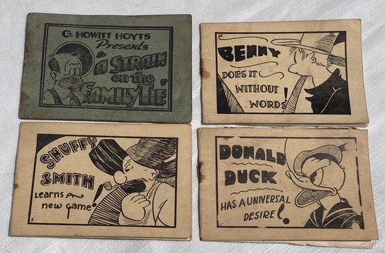 Grouping Of 4 1930s Tijuana Bibles/ Bluesies- Adult Themed Cartoon Comic Books