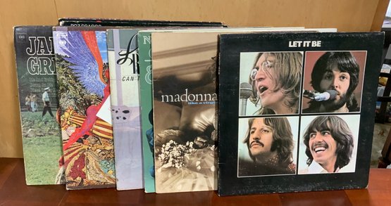 Vintage Vinyl Album Lot ~ Beatles, Janis Joplin, Madonna & More ~ 12 Vinyl Albums