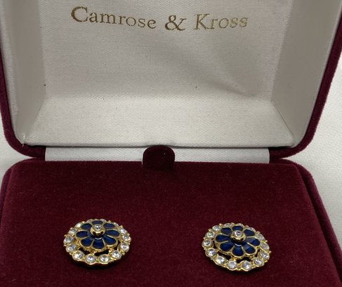 Very Fine CAMROSE & KROSS Jackie Kennedy 'grand Tour' Earrings