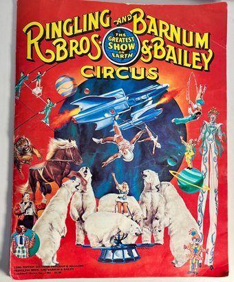 1981 Ringling Bros And Barum And Bailey Circus Magazine And Poster