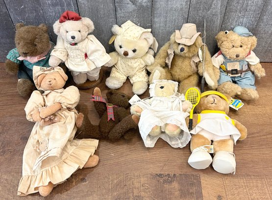 Lot Of Vintage Small Collectible Teddy Bears