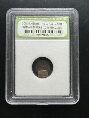 International Numismatic Bureau Constantine The Great Roman Empire Coin Fragment
