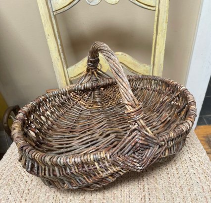 Charming Early Vintage Basket With Handle