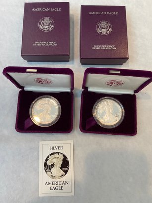 2 American Eagle Silver Bullion Coin