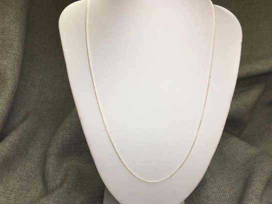 Very Pretty - Brand New - 925 /  Sterling Silver Unisex 23' Rope Chain Necklace - Made In Italy - Never Worn