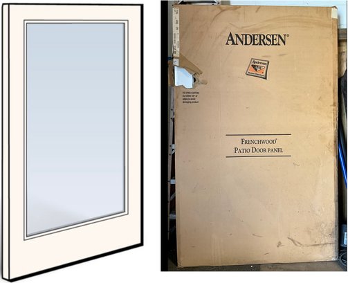 NEW In Box ~ Andersen 400 Series White Frenchwood Gliding Door Panel No. 2565912 Retail $1,565.