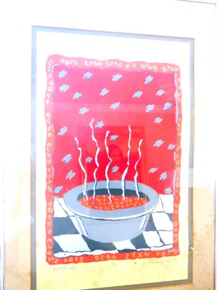 Alphabet Soup Limited Edition Screen Print Signed