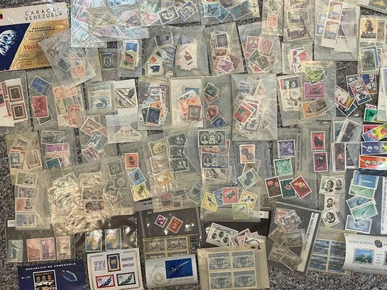 Vintage Collection Of Unused Foreign Stamps