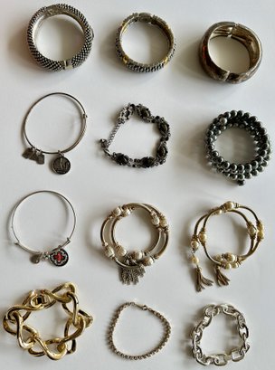 12 Bracelets, Many Vintage
