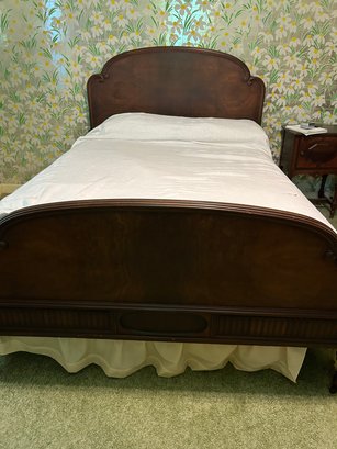 Vintage Bed With Headboard And Footboard