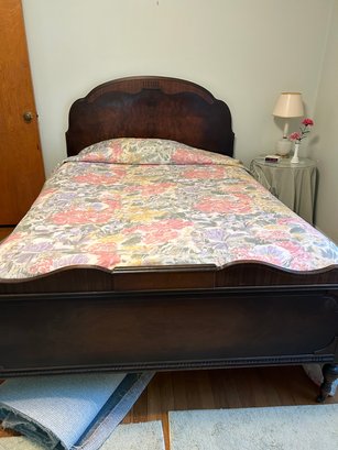 Vintage Bed With Headboard And Footboard