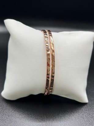 Vintage Copper Double Cuff Bracelet