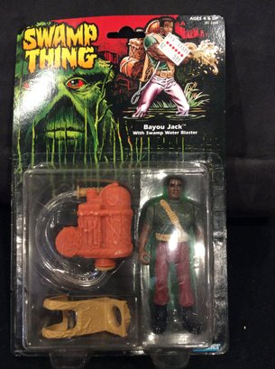 1991 Kenner Swamp Thing - Bayou Jack With Water Blaster Action Figure NEW In Package