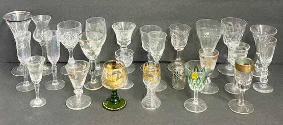Lot Of Small Cordial/shot Glasses
