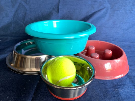 Dog Dishes - Stainless Un-tippable, Slow Eater, More