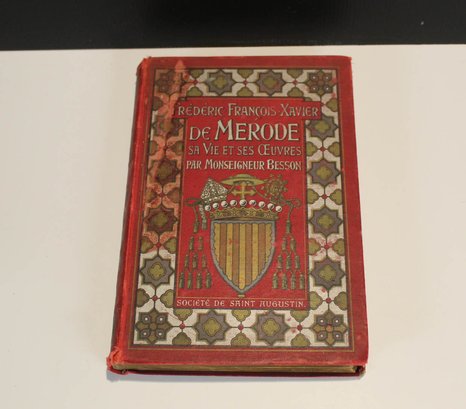 Very Old French Monastery Book, 1898
