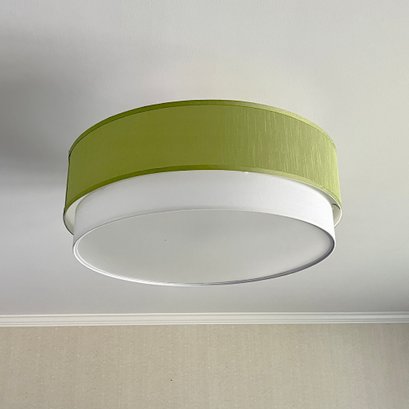 A 30'  Contemporary Tiered Fabric Drum Ceiling Fixture - DR2