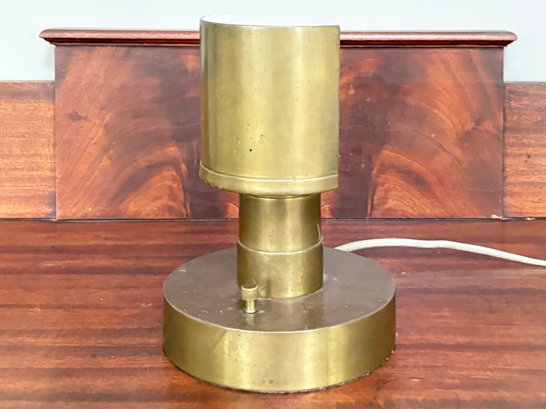 A Modern Unlacquered Brass Lamp Or Table Sconce, By Thomas OBrien For Visual Comfort