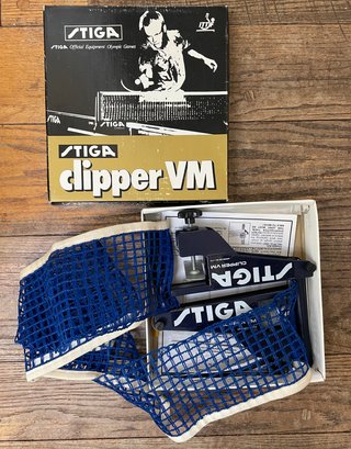 Like New In Box STIGA Clipper VM Table Tennis Net And Clamps
