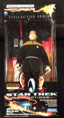 1994 Playmates Star Trek Generations Movie Edition Lieutenant Commander Data Action Figure New In Package
